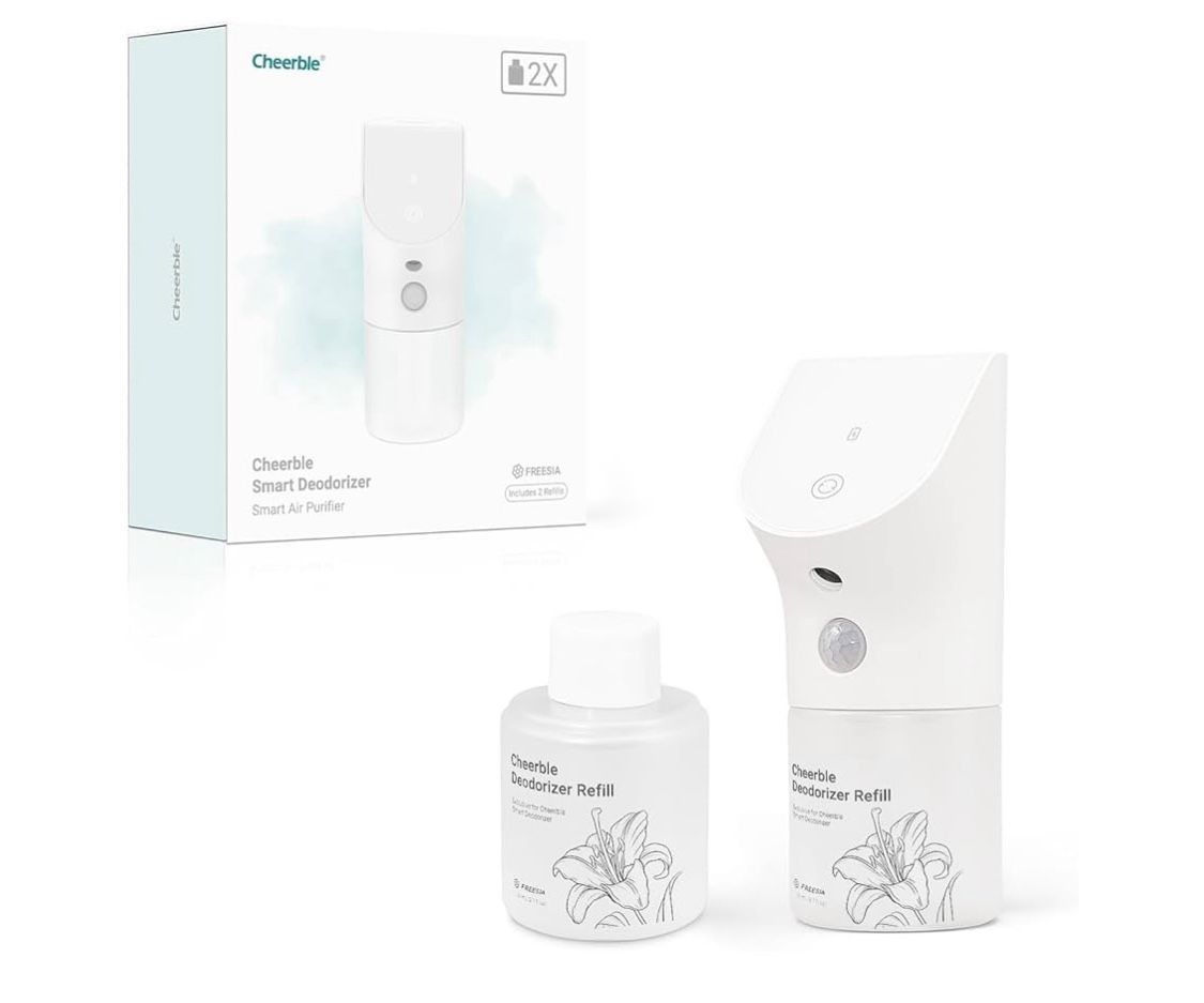 Cheerble Smart Cat Litter Deodorizer with PIR Detection System and 3 Smart Modes, Combats Cat Odors and Neutralizes Odors by Active Mist