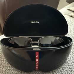 Prada Linea Rossa aviator-style sunglasse