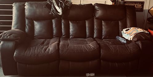 Brown Large Sofa
