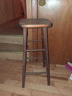 wooden stools (2)