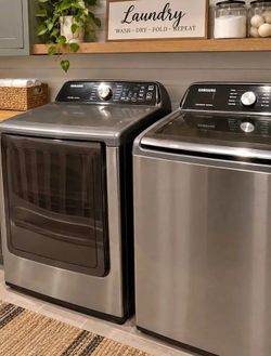 Samsung Top-Load Washer and Dryer Set