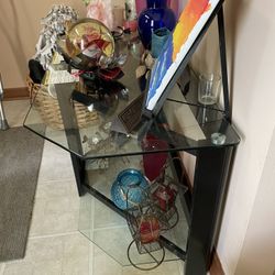 GLASS Consol Table $25