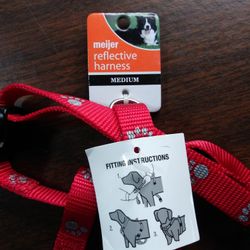 NEW Quick Release Reflective Paw Print Small Dog Harness