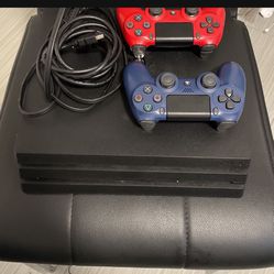 Ps4 Pro 1 Terabyte With 2 Controllers 