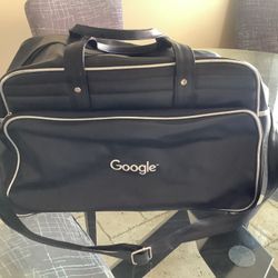 Gemline BLACK GOOGLE  Travel Luggage Tote Bag Very RARE See Photos For Wear Nor Rips
