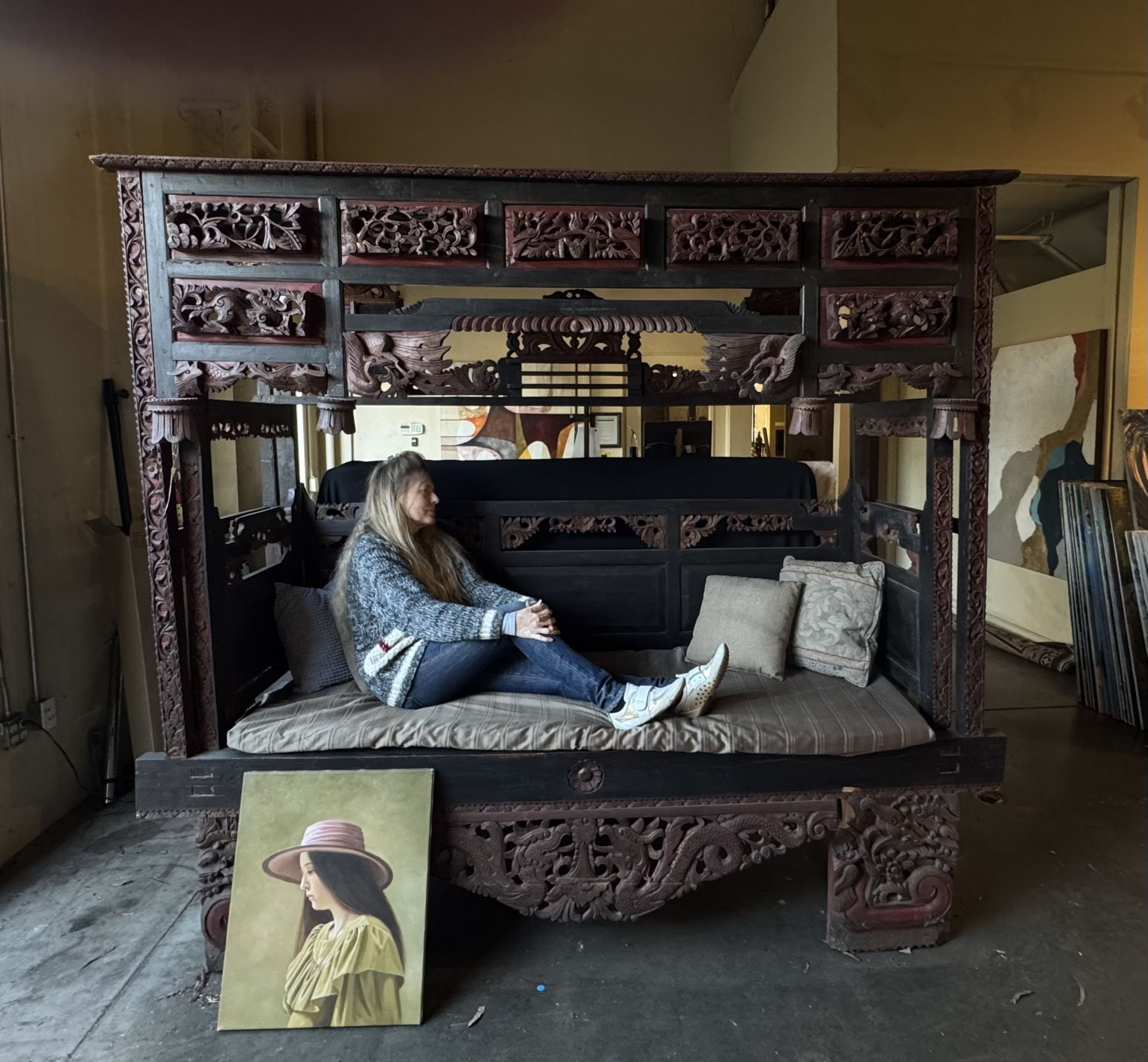 1800’s Antique Chinese Wedding Bed. Make Offer.