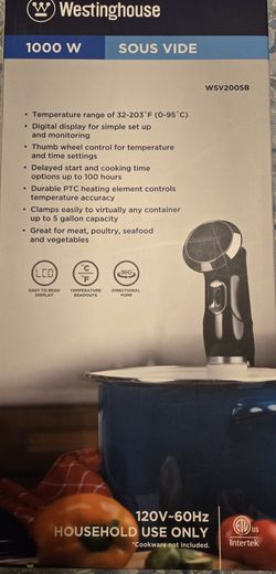 1000 W Westinghouse Sous Vide New In Box