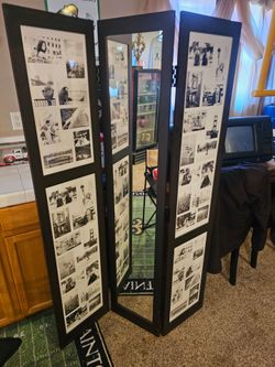 Room Divider with Mirror