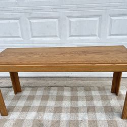 Solid Oak entry Table