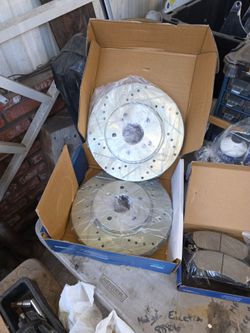 Drilled and slotted brake rotors Honda crv