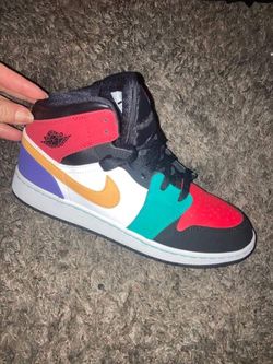 AUTHENTIC MULTI-COLORED JORDAN 1'S