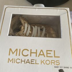 Michael Kors Gold Girls High Top Sneakers