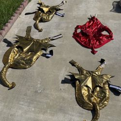 Disfraz De Dragón Y Diablillo Para Mascotas 