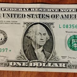USA America Star note $1 bill Banknote currency