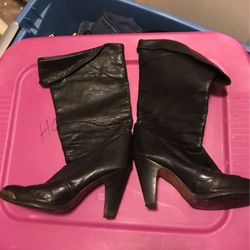 Leather Boots Size 8