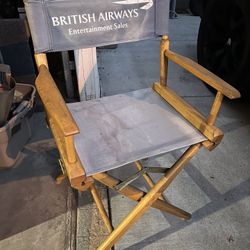 Vintage 1999 Telescope NY Directors Chair - British Airways Entertainment