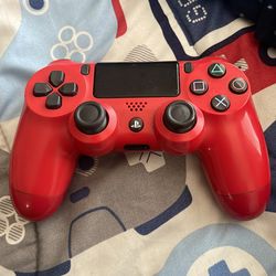 PS4 controller red