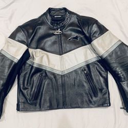 Motorcycle leather jacket. Alpinestars leather jacket