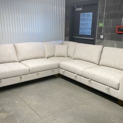 Free Delivery- Brand New Thomasville Sectional Sofa with 4 Storage Under Seats