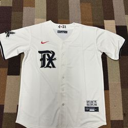 Texas Rangers Cream City Connect Baseball Jersey