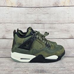 Nike Air Jordan 4 Retro SE Craft Medium Olive Shoes FB9928-200 Size 3.5Y Women 5
