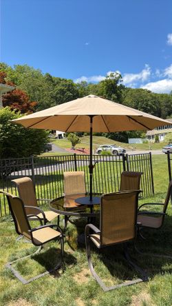 9 Piece Used Patio Set