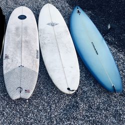 Surfboard Sale, 3 Hybrid Funboard Surfboards for Sale