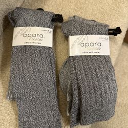 Apara Ultra Soft Crew Socks new $5/pack