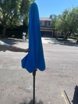 Blue Outdoor Patio Umbrella