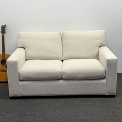 Crate & Barrel Axis 66" Loveseat - White Sofa / Couch - Can Deliver