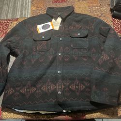 3XL Jachs sherpa lined wool blend shirt jacket