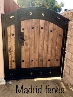 Metal and wood gates