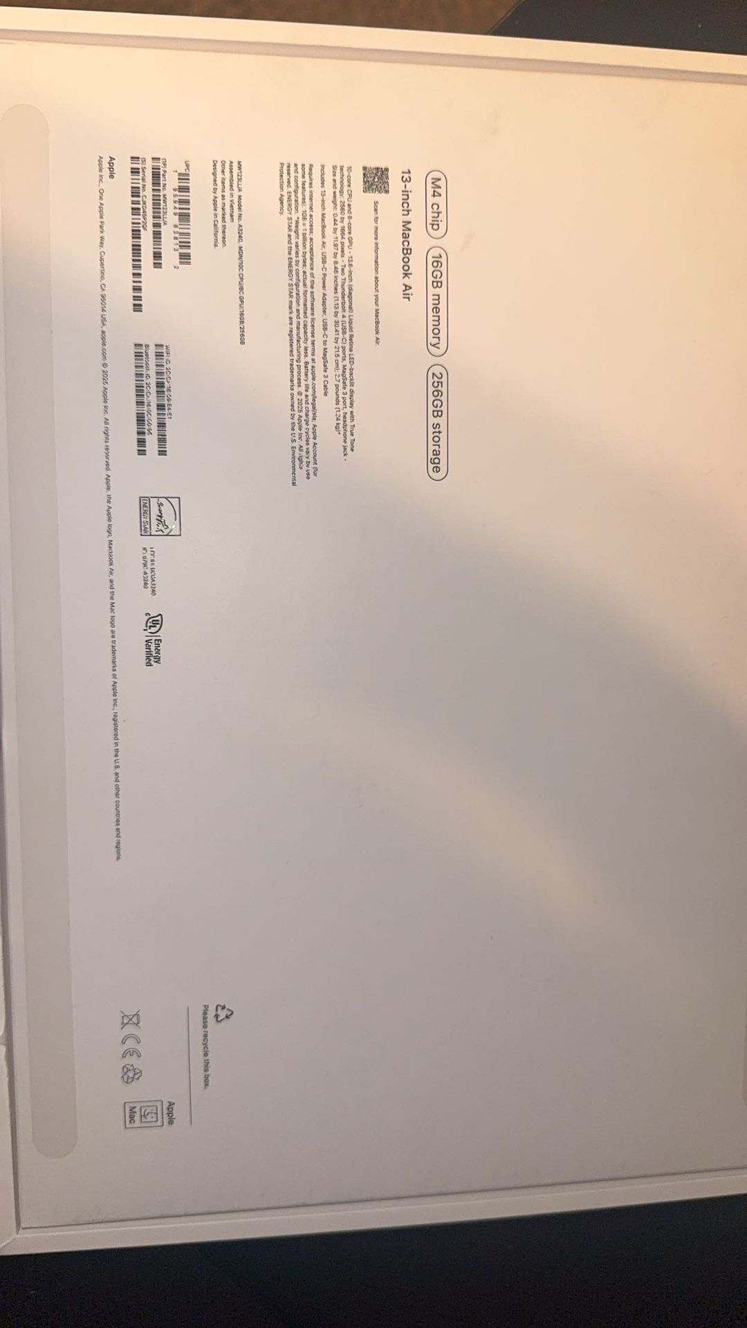 Apple, Macbook Air 13”