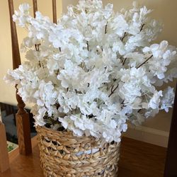 Top Quality Silk Flowers In Beautiful Baskets 
