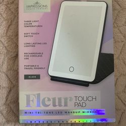 impressions vanity Touch Pad Mini Tri-Tone LED Makeup Mirror