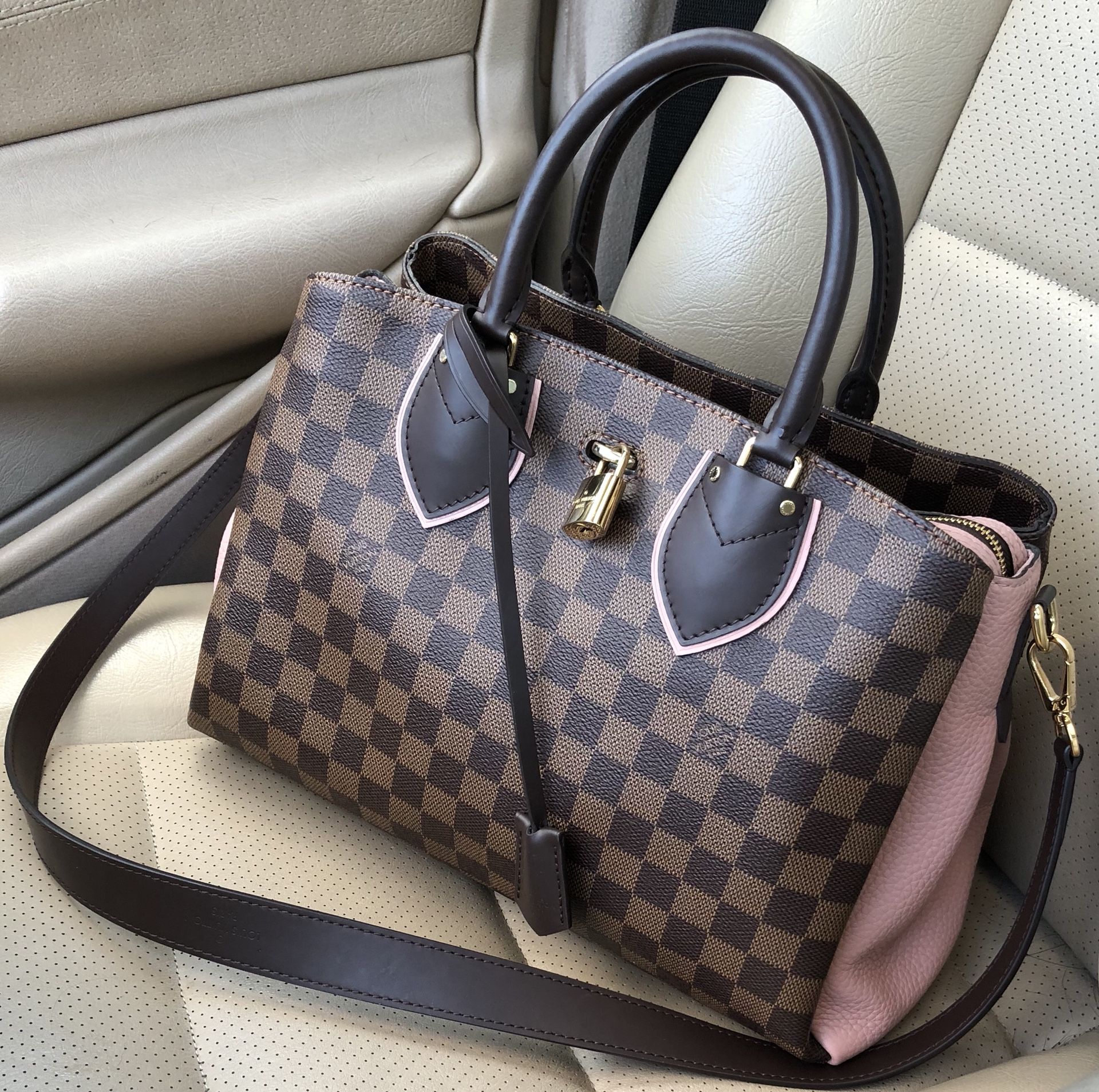 Authentic Louis Vuitton Ebene Normandy In Magnolia for Sale in