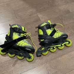 Roller Blades Green Size Medium