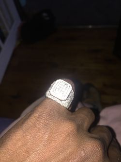 Men 3ct diamond ring 100% real 14kt gold