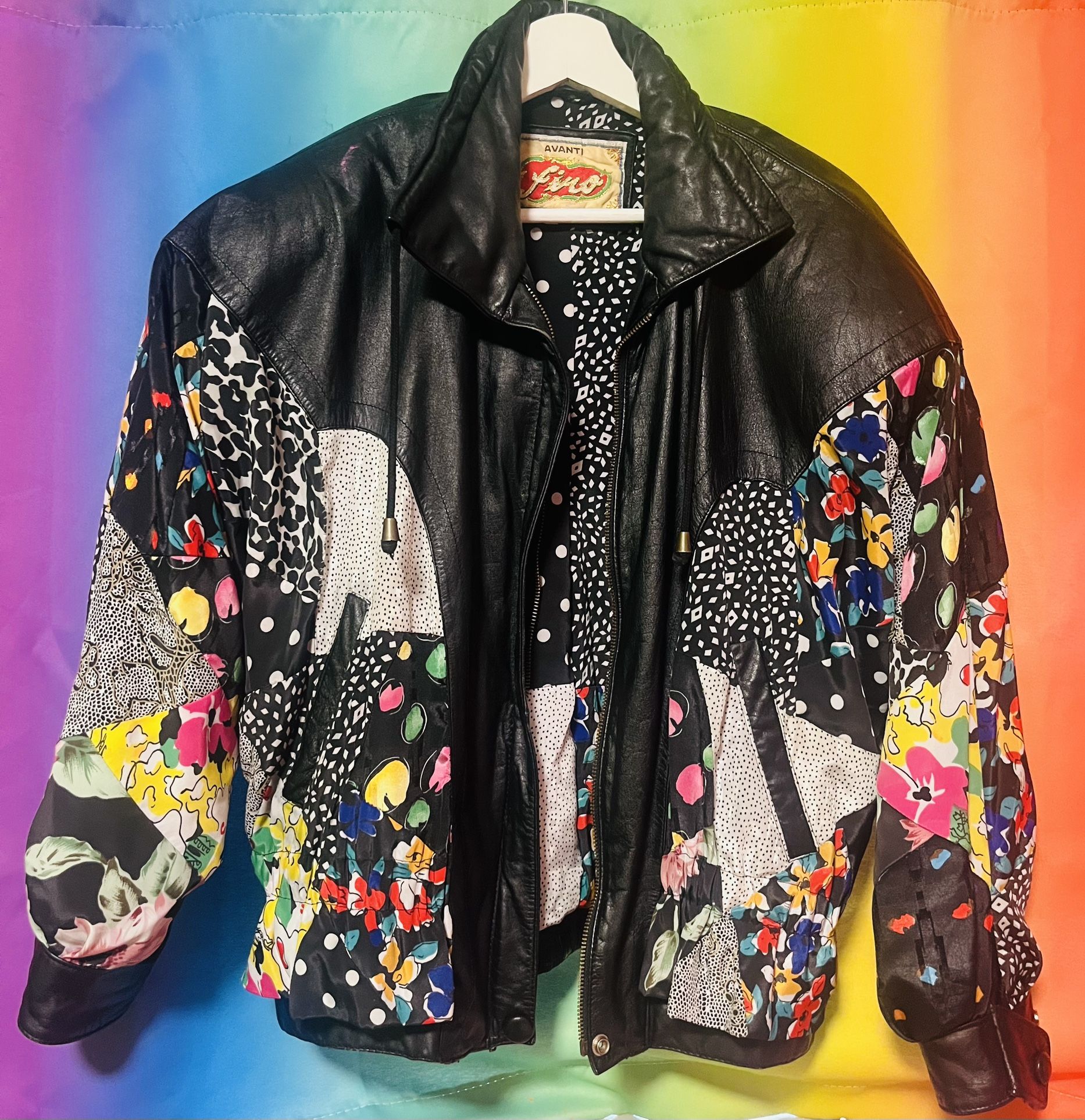Vintage avanti leather jacket top