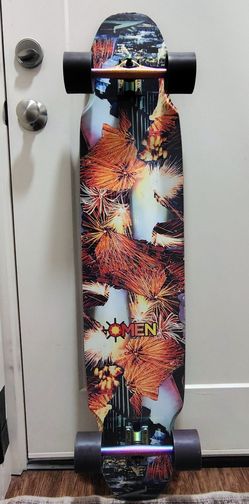 Omen Fireworks 46" Longboard – Paris Trucks & Orangatang Kegel Wheels