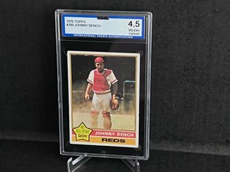 1976 Topps Johnny Bench #300 ISA 4.5 VG-EX+ Vintage Reds Big Red Machine 🔴⚾️