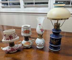 Small Vintage Oil Lamps
