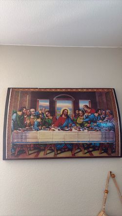 the last supper art piece