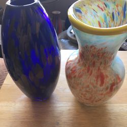 Vintage Blown Glass Vases