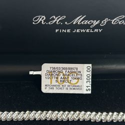 Diamond Tennis Bracelet from Macy’s - 7 1/4” length 