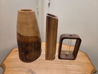 Wooden Vases