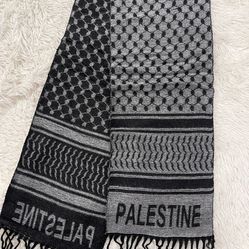New | Palestine Grey Black Shawl