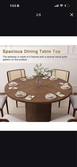 47” Round Table - Walnut | Modern Style