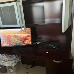 Computer Desk And Storage 