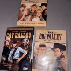 The Big Valley - Season 1 (DVD  Barbara Stanwyck/cat Ballou Fonda Jane  Only 2 discs included of the 5 dvd set and cat ballou 